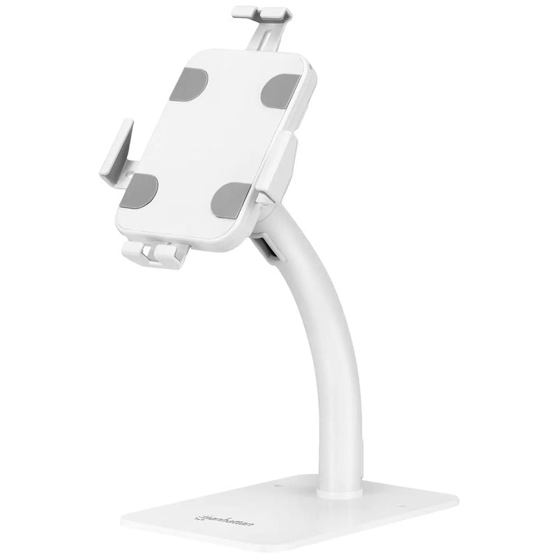 Manhattan Tablet-Ständer abschließbar drehbar 20,1-27,9cm weiß 2,8kg für Retail - 0766623406352