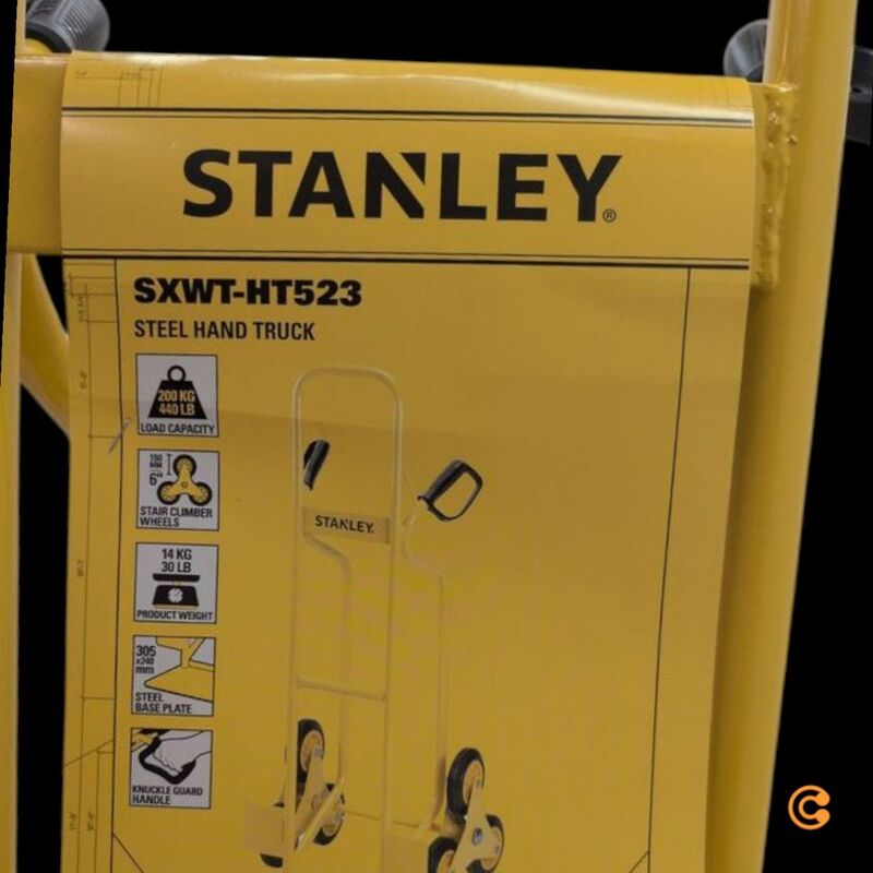 Stanley Sackkarre Stahl Treppenkarre 200kg Handwagen Transportwagen gelb - 8717496635235