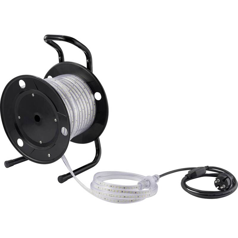 Sygonix LED STRIP KABELROLLE 25 M LED Streifen Band Licht kaltweiß durchsichtig - 4064161398037