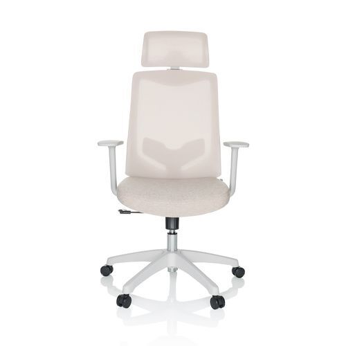 hjh OFFICE MIKEO W Home Office Bürostuhl Beige Drehstuhl Arbeitsstuhl Stuhl B796 - 4064323028352