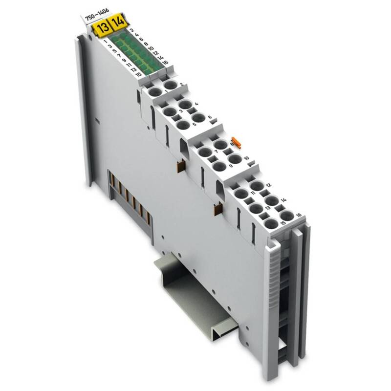 WAGO SPS Digitaleingangsmodul Eingangsmodul 7501406 lichtgrau Hutschiene 24 V DC - 4050821107958