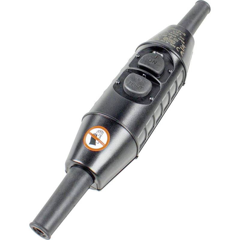 AS Schwabe Personenschutz-Zwischenstecker PRCD-S 230V 16A IP55 Orange Schwarz - 4011160453052