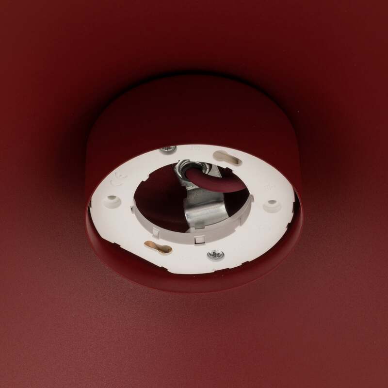 TK-Lighting Hängeleuchte Lume XL LED Pendelleuchte dimmbar burgunderrot Ø49cm - 5906135116973