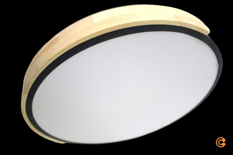 Q Smart Home Deckenlampe Deckenleuchte LED schwarz eiche Holz Q BILA Wohnzimmer - 4012248366219