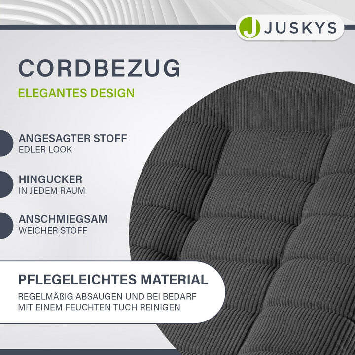 Relaxsessel Korsika ergonomisch 360° drehbar grau mit 5-lagiger Polsterung - 4262437183923