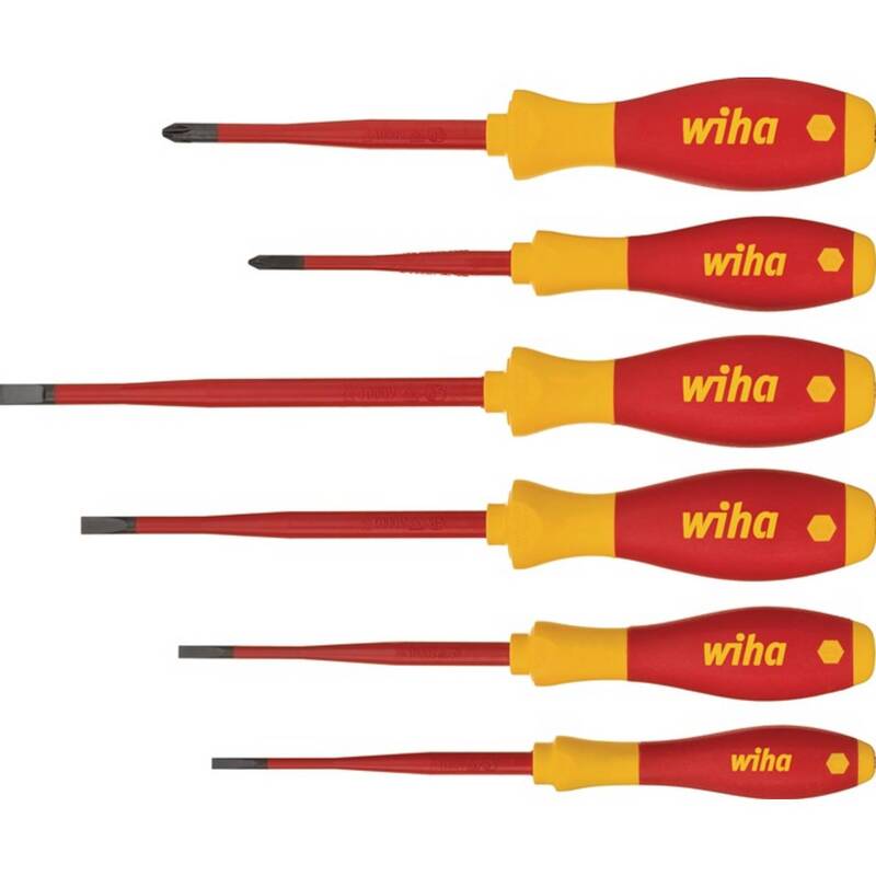 Wiha VDE Schraubendreher-Set Schlitz Kreuzschlitz Pozidriv 353mm 44mm 237mm - 4010995364557