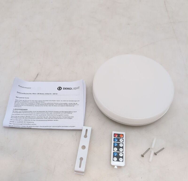 Deko-Light Deckenleuchte Altais LED Lampe mit Bewegungsmelder warmweiß IP54 - 4042943164667