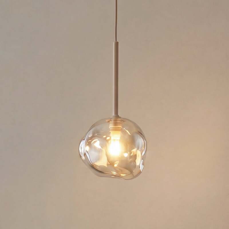 TK-Lighting Hängeleuchte Lava LED Pendelleuchte Lampe dimmbar sand Ø15cm - 5906135111060