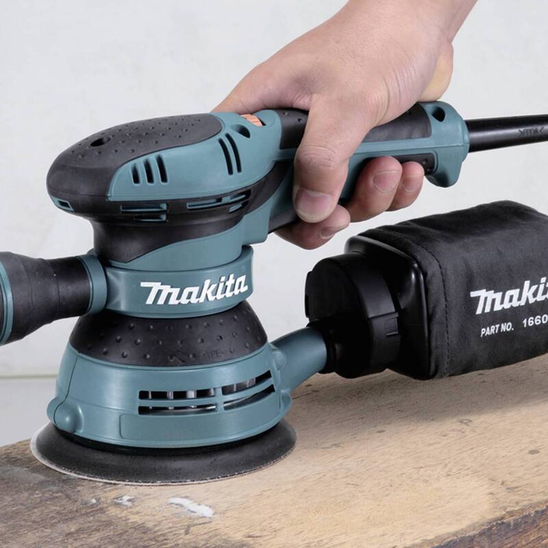 Makita Exzenterschleifer BO5041J 300W Schleifmaschine 125mm Handwerkzeug leicht - 0088381653428