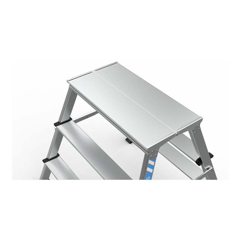 Zarges XLstep Arbeitspodest Podest breit 2x3 Stufen 150kg 0,74m Höhe 600x300mm - 4003866414109