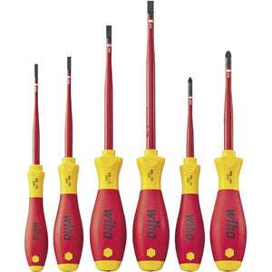 B-Ware Wiha VDE Schraubendreher-Set Schlitz Kreuzschlitz Pozidriv 353mm 44mm 237mm