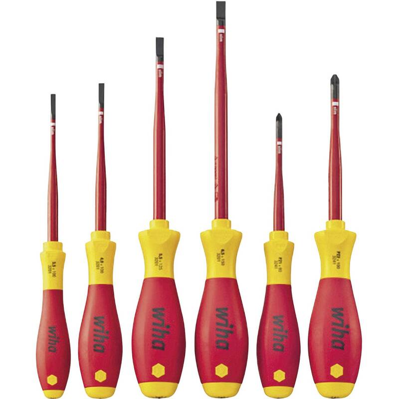 Wiha VDE Schraubendreher-Set Schlitz Kreuzschlitz Pozidriv 353mm 44mm 237mm - 4010995364557