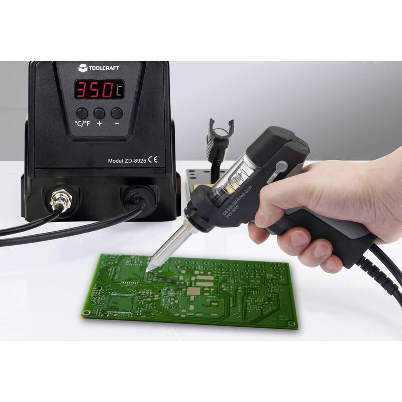 Toolcraft Entlötstation ZD-8925 digital 90W 160 - 480°C Entlötsaugpumpe Löten - 4053199518142