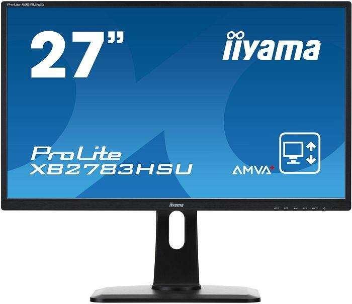 Iiyama Monitor 27 Zoll ProLite XB2783HSU PC Bildschirm AMVA+ Full HD schwarz - 4948570112821