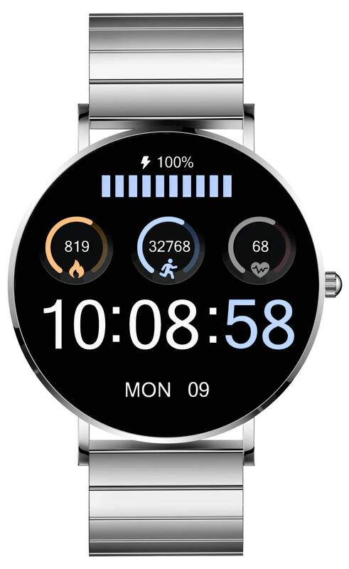 XCOAS SIONA Smartwatch Damen Unisex minimalistische Fitnessuhr Silber855 - 4260449576924