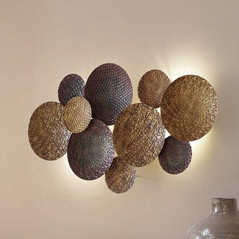 Lindby Wandleuchte Soraya gold/kupfer Metall Wandlampe Lampe Leuchte Spot Licht - 4251911779271