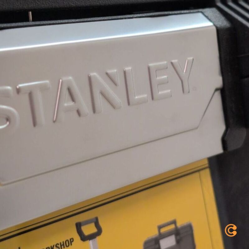 Stanley Werkzeugbox Kunststoff schwarz mit Teleskopgriff und 3 Werkzeugboxen - 3253561792069