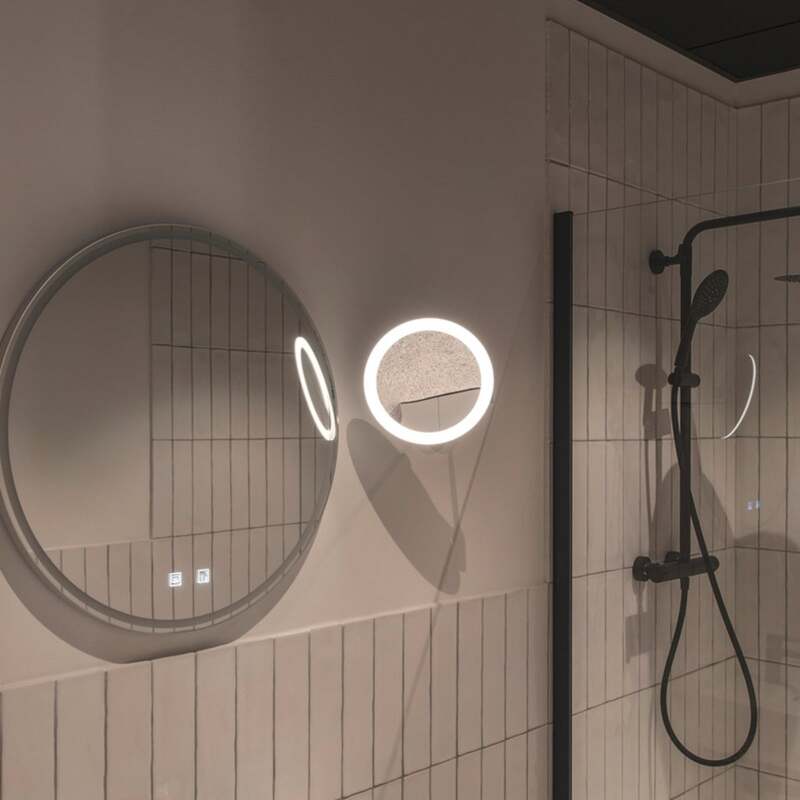 SLV Wandleuchte Wandlampe Maganda LED Touch-Schalter CCT chrom Ø21,6cm Licht - 4024163252218
