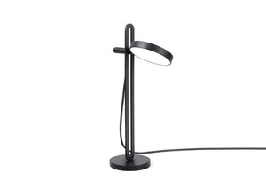 B-Ware Echo Tischlampe Leuchte schwarz Stahl Aluminium Simon Busse 16 2 x 10 x 34 2 cm
