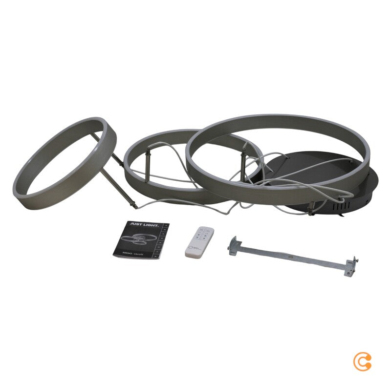 Just Light LED-Deckenleuchte Leuchte LED 26 W Stahl Fernbedienung LILLUTI - 4043689993436