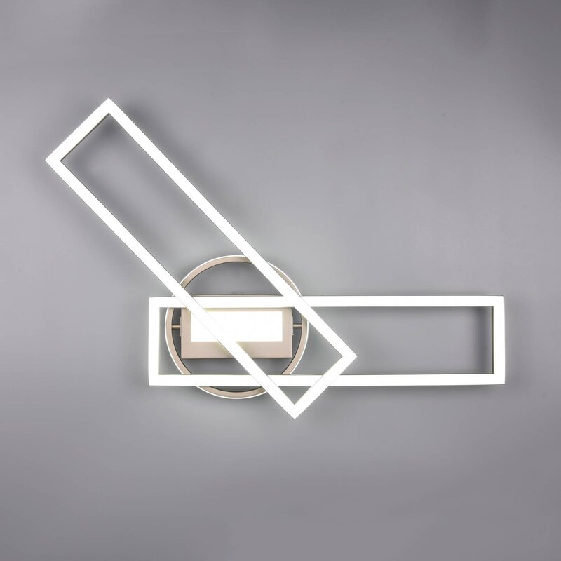Reality Leuchten Deckenleuchte Lampe LED Twister drehbar Fernbedienung nickel ma - 4017807540451
