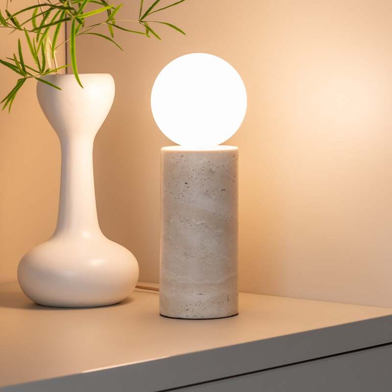 IT'S ABOUT ROMI Tischlampe Tivoli LED Lampe Leuchte Tischleuchte weiß Höhe 33cm - 8716248097628