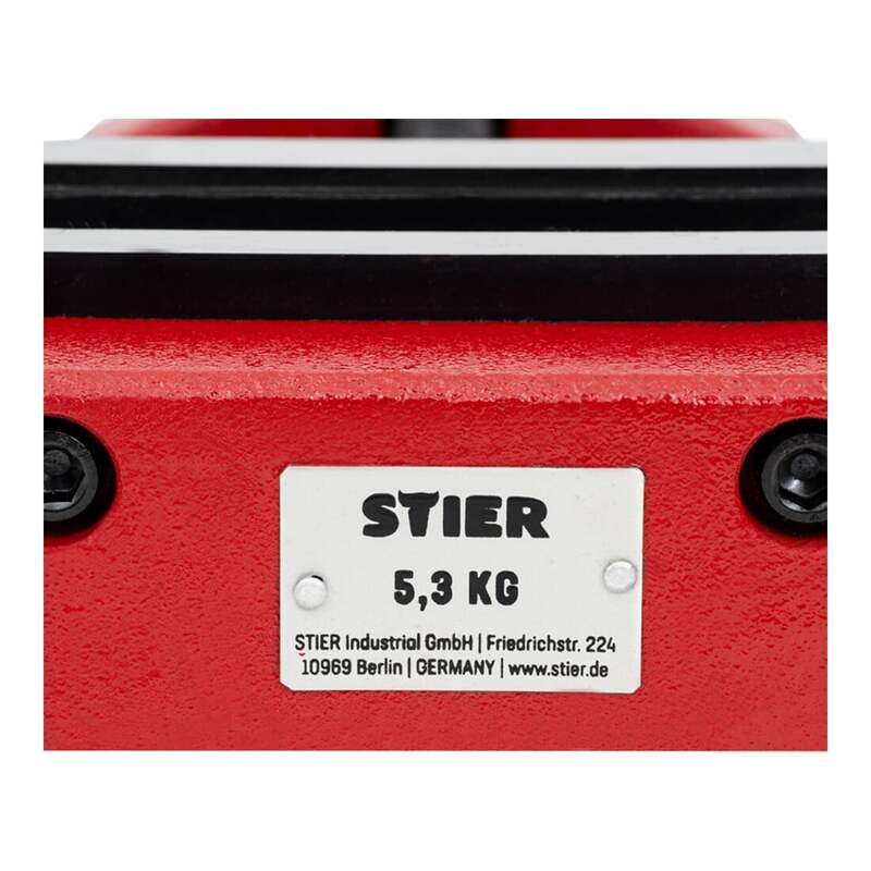 STIER Maschinenschraubstock Spannstock Werkzeughalter 120mm 110mm grau 5,4kg - 4251709624165