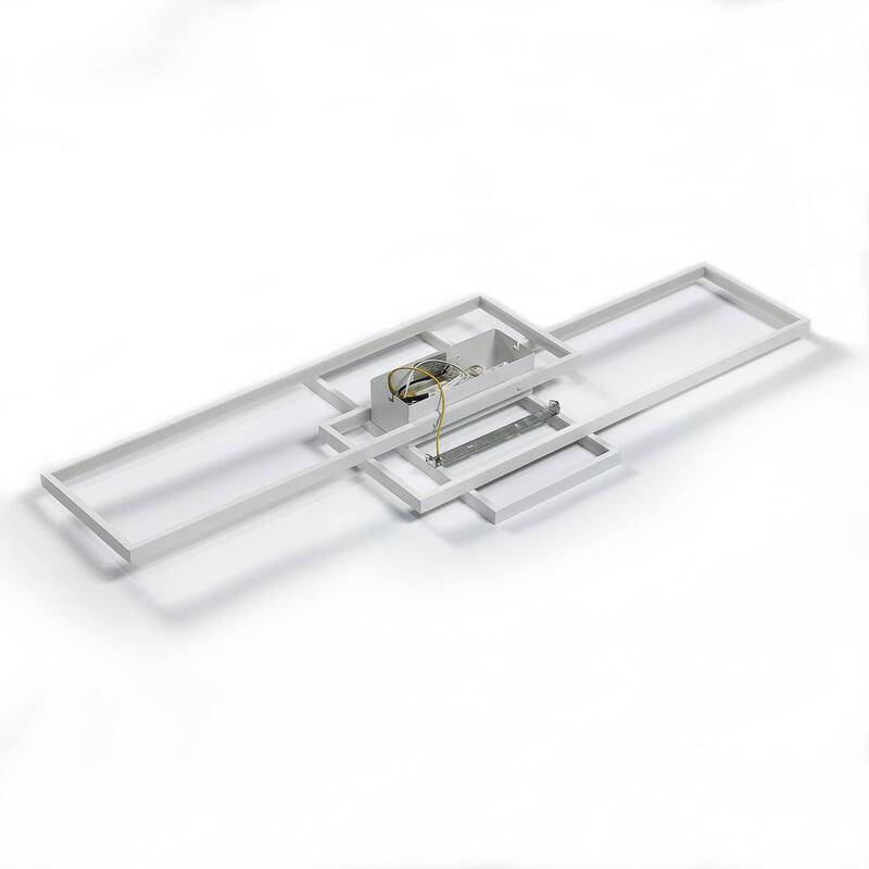 Lindby Deckenleuchte Decklampe LED Poppy Dimmfunktion Aluminium weiss warmwe28 - 4251096564396