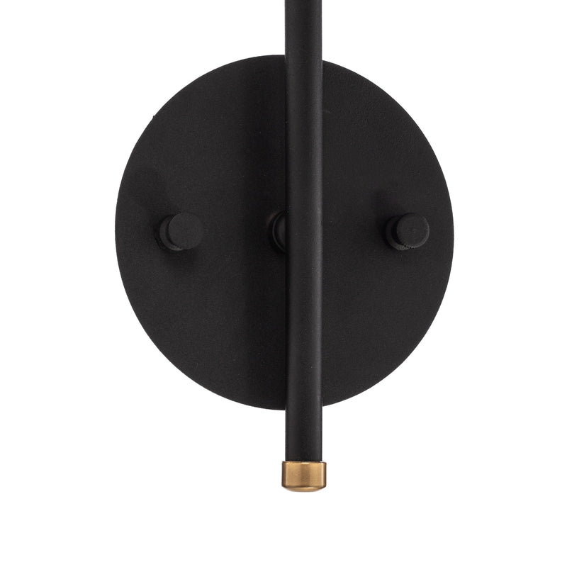 Opviq Wandleuchte Sivani MR-664 LED Wandlampe dimmbar schwarz gold 40cm Lampe - 8681875638721