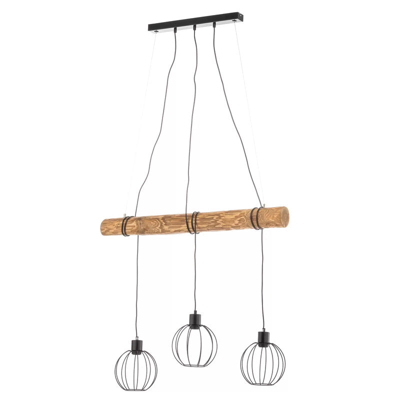 Euluna Hängeleuchte Karou Deckenlampe Pendelleuchte Lampe Leuchte Holz 3-flm E27 - 5905840217265