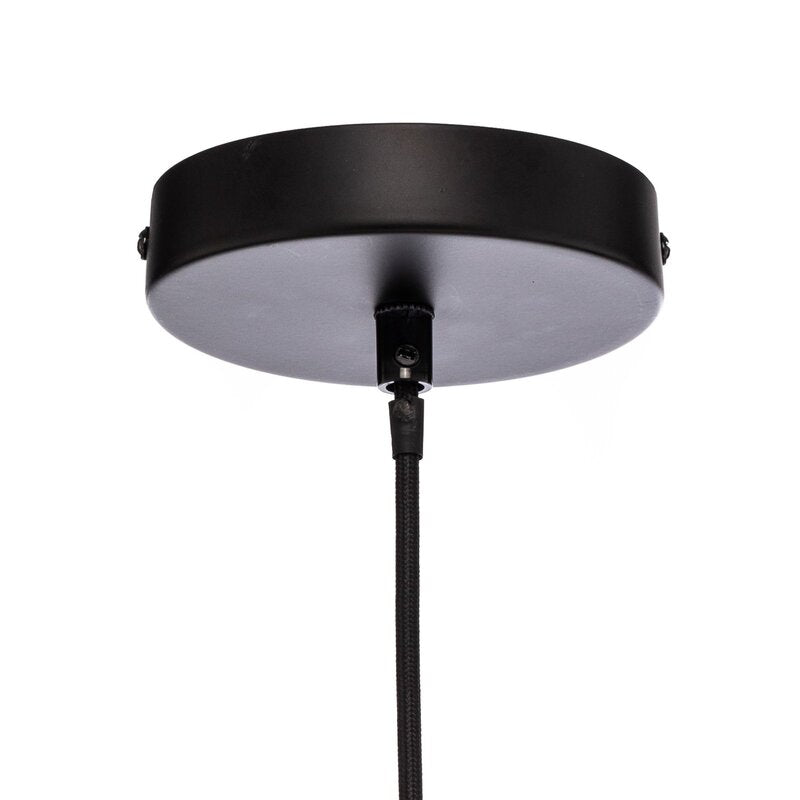 Lindby Hängeleuchte Lampe Deckenleuchte Aurinil holzfarben Leinen Ø 48cm E27 - 4251911777819