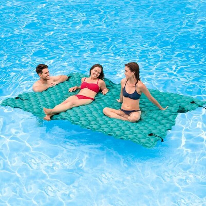 INTEX Doppelluftmatratze Poolliege Liegefläche 290x213cm türkis blau robust - 6941057407449