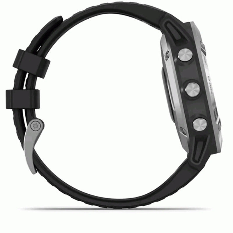 Garmin Sportuhr Uhr Smartwatch Fenix 6 GPS MIP Multisport Schwarz Silber Onesize - 0753759232702