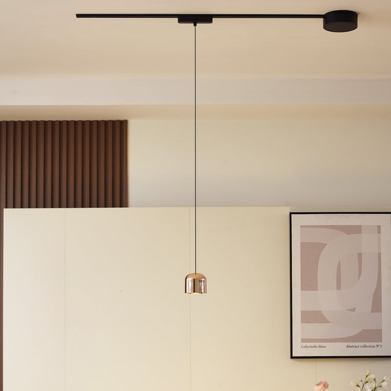 Lindby Pendelleuchte Hängeleuchte Lumaro LED dimmbar gold 7,6cm Höhe 110cm max - 4251911789102