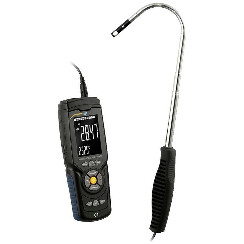 PCE Instruments Durchflussmessgerät Anemometer Strömungsmesser Hitzedraht HWA 30 - 4250348723321