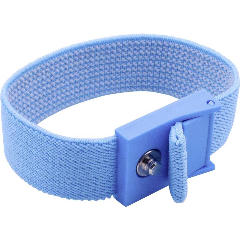 Quadrios ESD-Handgelenkband Blau Druckknopf 4 mm Handgelenkband ESD Schutz 78cm - 4260573961733
