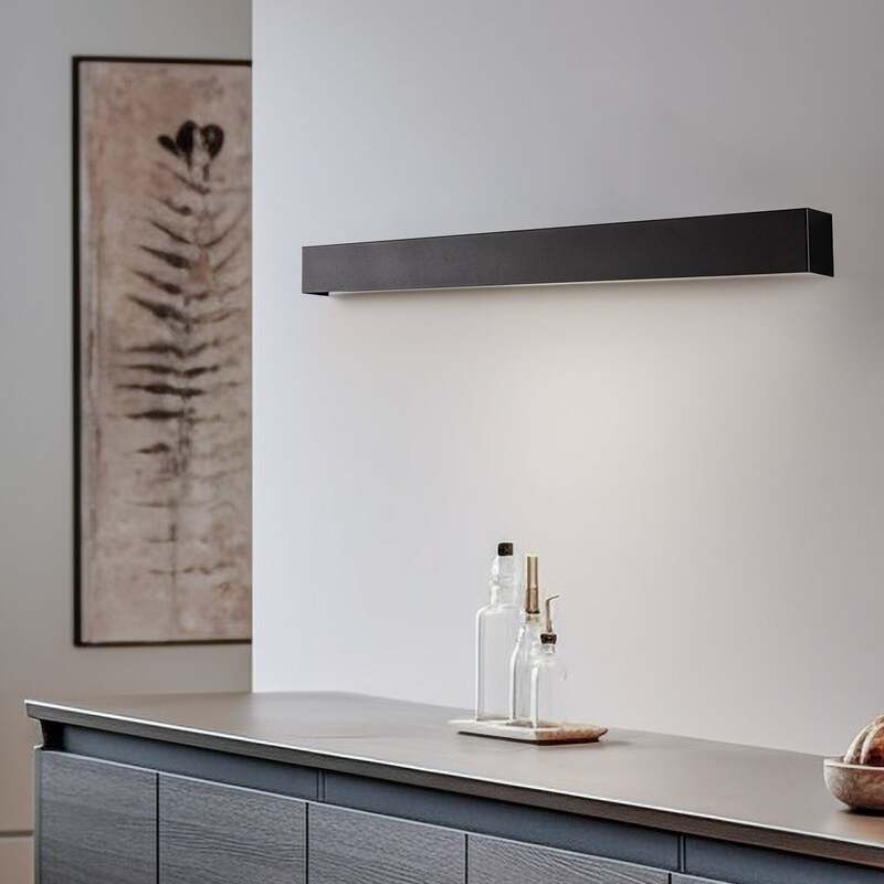 Nowodvorski Wandleuchte Wandlampe Straight M LED Leuchte schwarz 92cm 3000K - 5903139759496