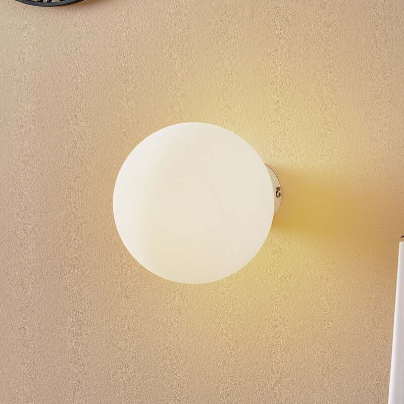 Wandleuchte Dione LED Wandlampe dimmbar Metall Glas weiß 20cm 23cm IP20 - 5904798652821