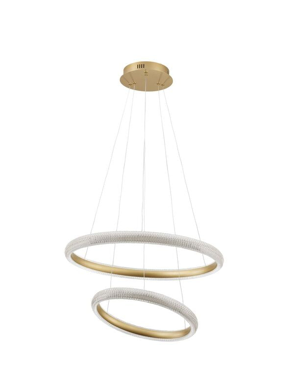 Nova Luce Pendelleuchte Hängeleuchte LED MEDORA Messing Warmweiß dimmbar 59 cm - 5212017433435