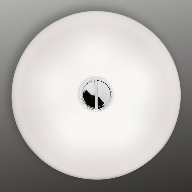 FLOS Deckenleuchte Lampe Button weiß Glas IP40 Ø 47 cm 5xG9 Wandleuchte Leuchte - 8059607018866