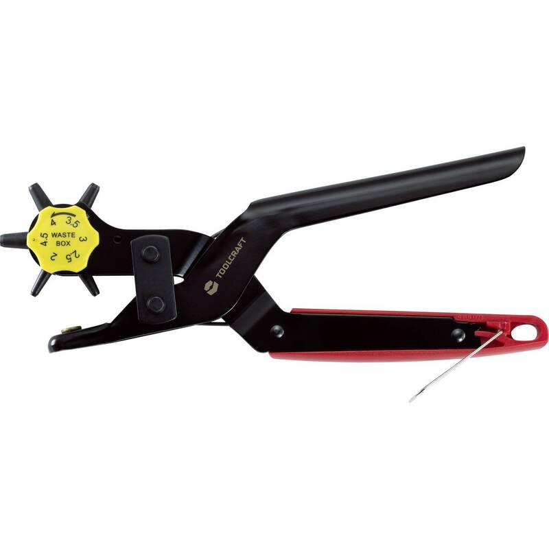 Toolcraft Revolverlochzange Zange 2mm 2.5mm 3mm 3.5mm 4mm 4.5mm 230mm 1 Stück - 4053199976768
