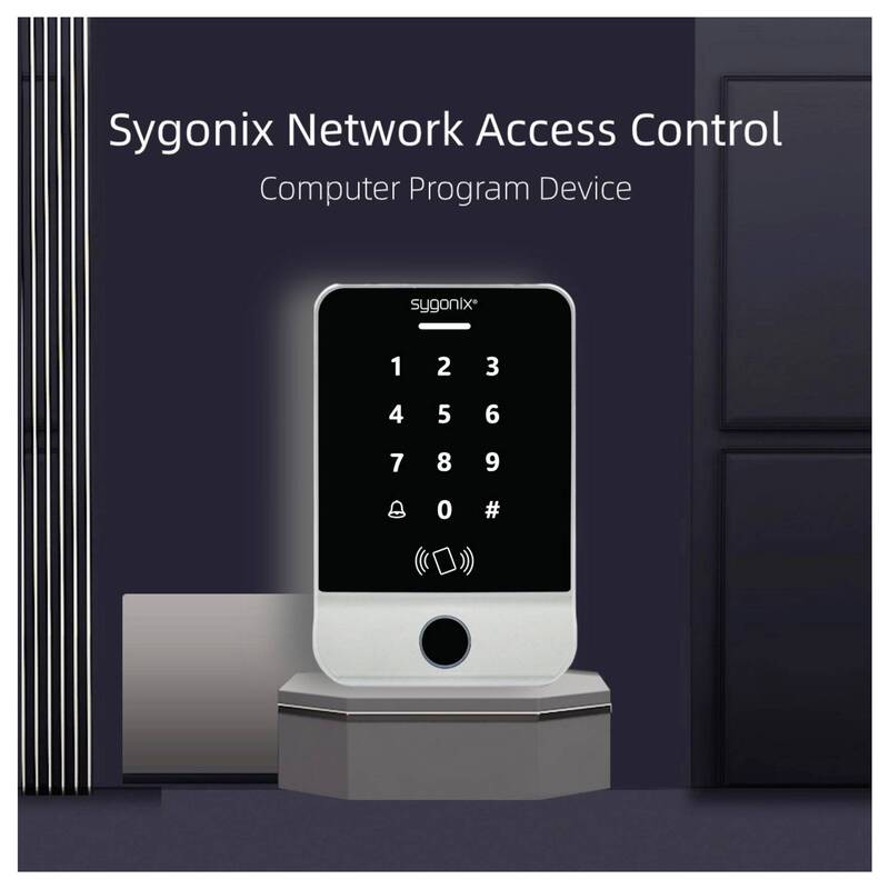 Sygonix Fingerprint RFID Zugangssystem Aufputz 12V DC mit Tastatur silber 1000 - 4064161487731