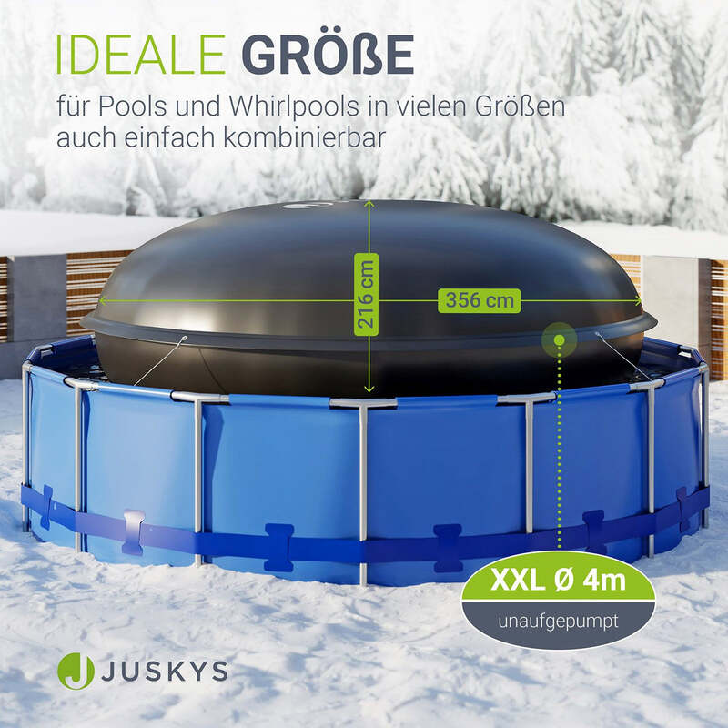 Aufblasbares Poolkissen Luftkissen für Pool und Whirlpool winterfest 4m rund - 4262437182964