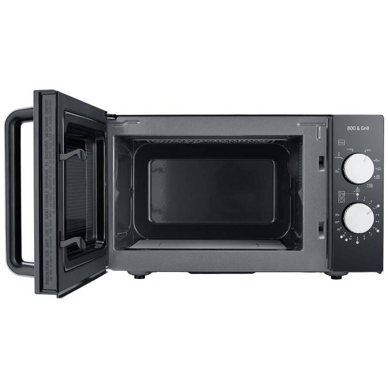 Severin MW 7762 Mikrowelle Schwarz Edelstahl 800 W Grillfunktion Aufwärmgerät - 4008146037603