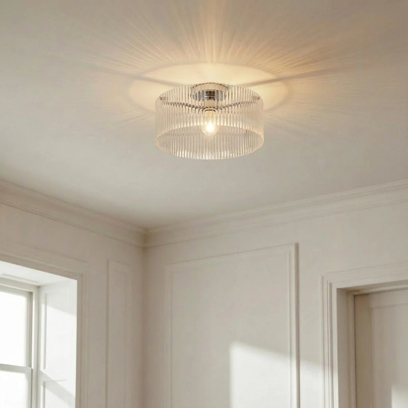 Meritt Deckenleuchte Deckenlampe LED Lampe Leuchte chrom klar Ø40cm Glas - 4255830906077