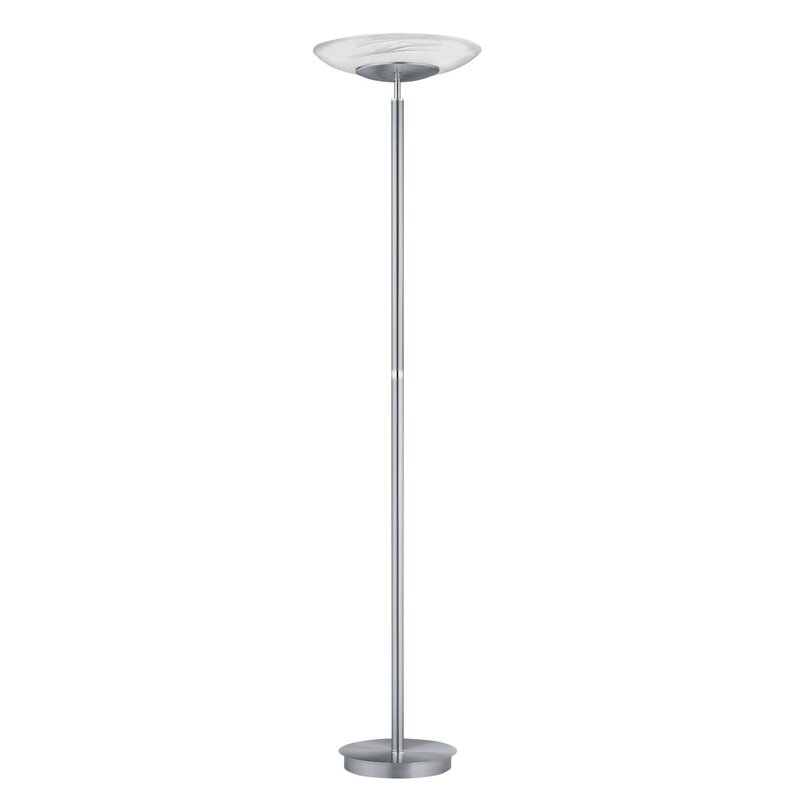 HELL LED-Stehleuchte Findus 1-flammig nickel Stehlampe Lampe Leuchte Lesela647 - 4045542227030