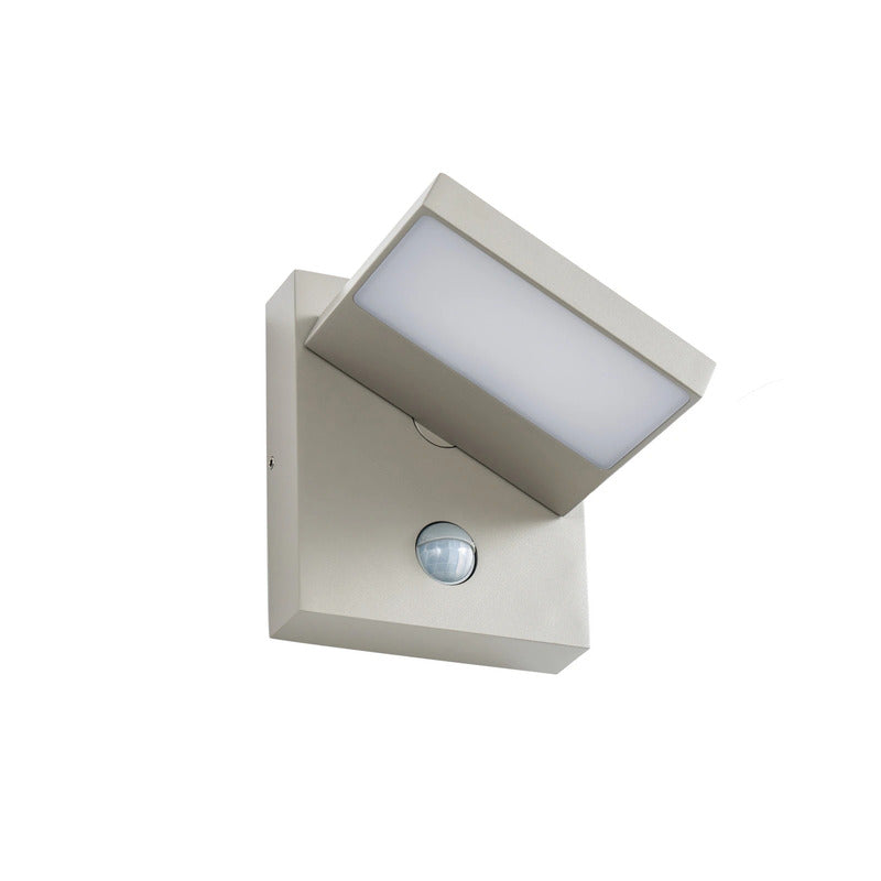 Lucande Außenlampe Silvan LED Wandleuchte Gartenlampe mit Sensor IP54 steingrau - 4255830907104