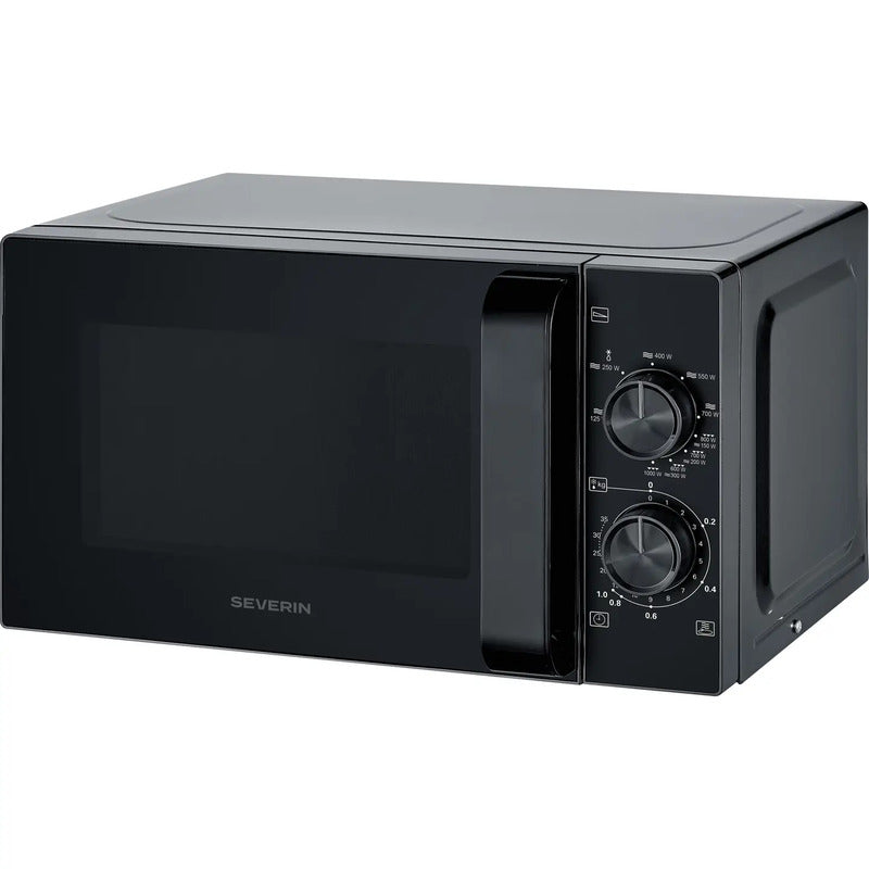 Severin Mikrowelle 900W Schwarz 20l mit 9 Leistungsstufen und Timerfunktion - 4008146048067