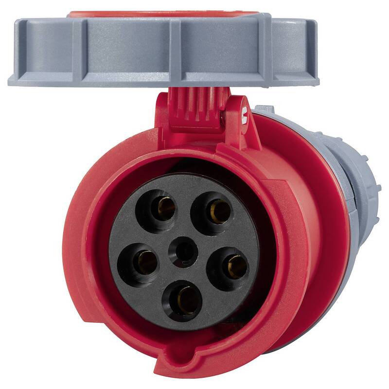 SYGONIX CEE Kupplung Stecker Grau IP67 Pilotkontakt Kunststofffrei 4 STÜCK - 4064161474182
