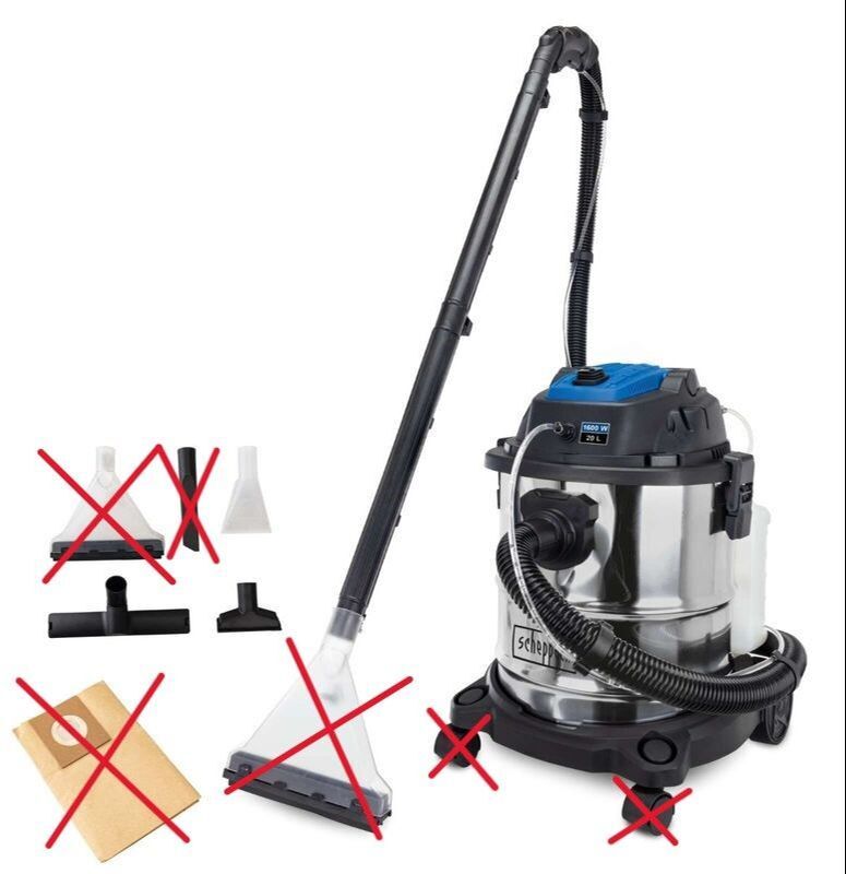 Scheppach Sprüh- und Waschsauger SprayVac 20 5 Funktionen 1600W Reinigungssauger - 4046664169277